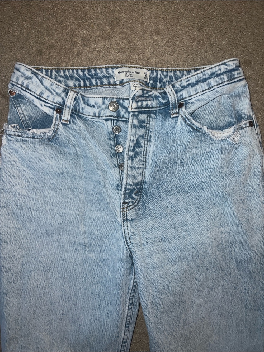 A&F Dad High Rise Jeans - Picture 4 of 7